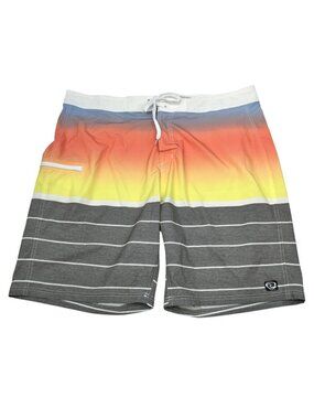 Wave Zone Men’s Bermuda Shorts Multicolor Tie Waist Size 42